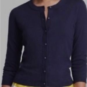 Small Kate spade navy cardigan bows on sleeves